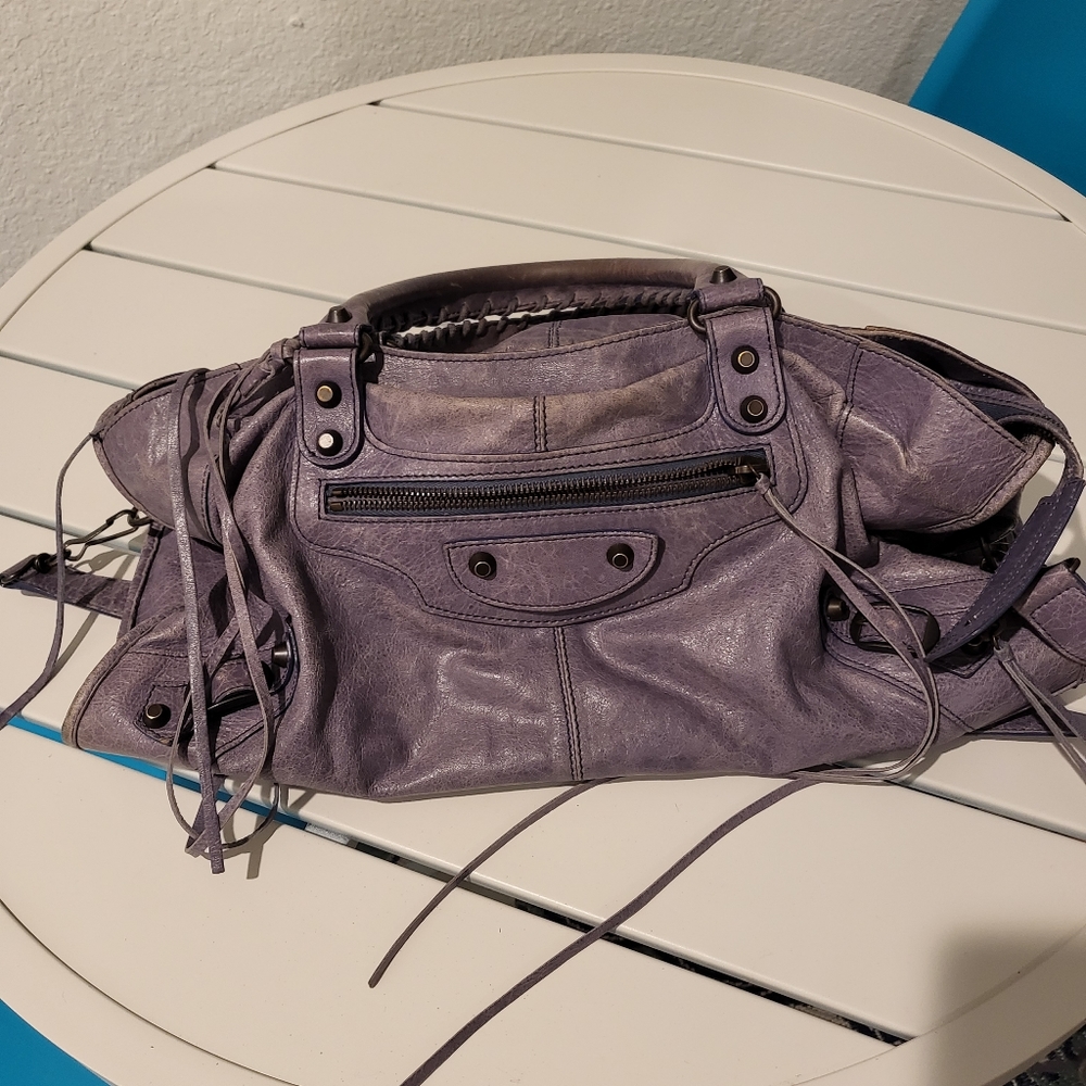 Balenciaga classic City Moto Blue/Grey Handbag